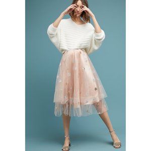 39. Anthropologie Eva Franco Metallic Tulle Midi Skirt